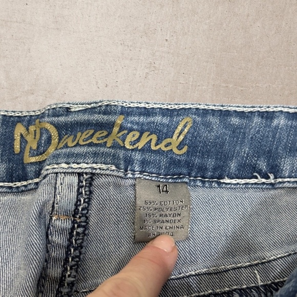 New Directions Blue Straight Leg Jeans Classic Fit - Picture 4 of 4